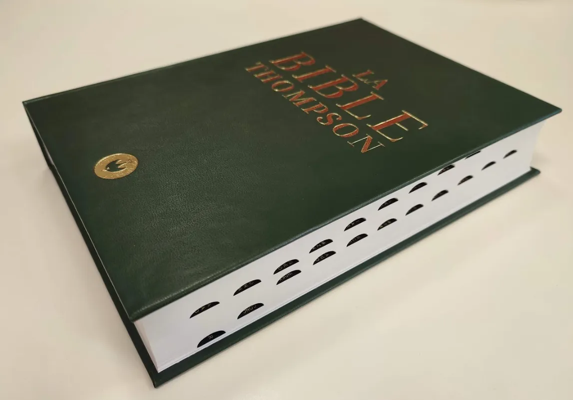 Bible Thompson rigide avec onglets