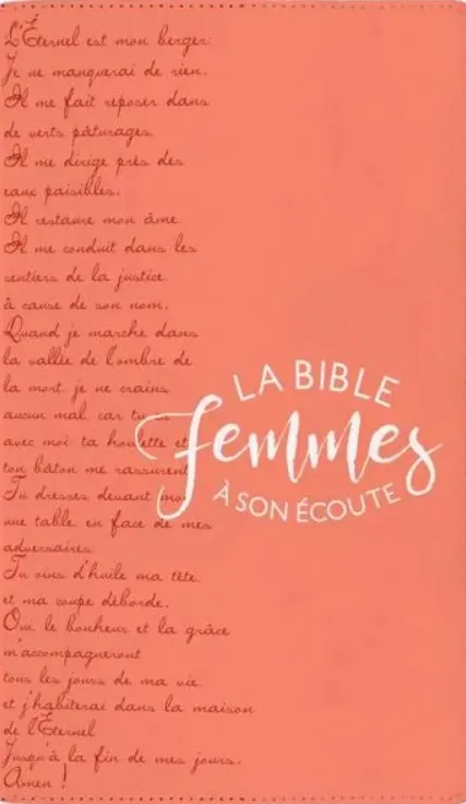 Bible Femmes à son écoute, Corail & Texte Couverture souple