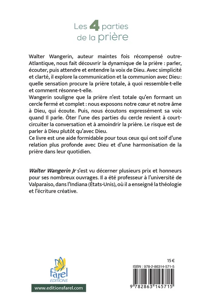Les 4 parties de la prière