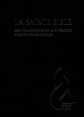 Bible d'étude Segond NEG Scofield, noire tr. or
