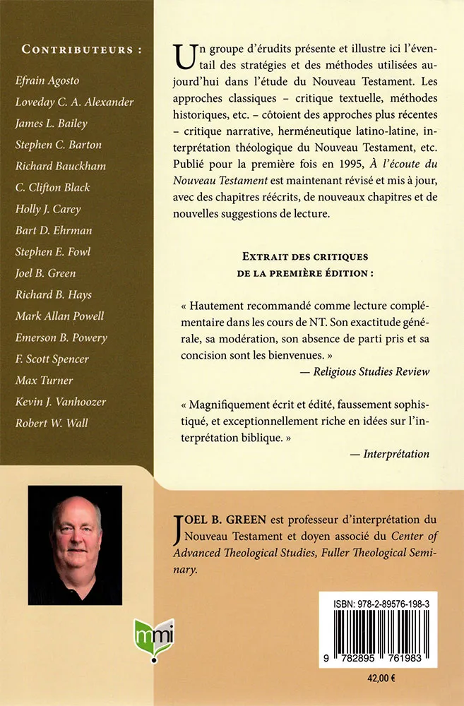A l’écoute du Nouveau Testament