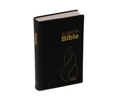 BIBLE NEG 11229 STD plastifié Louis Segond