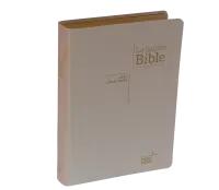 Bible NEG 11862, GC,couv souple blanche, tranche or