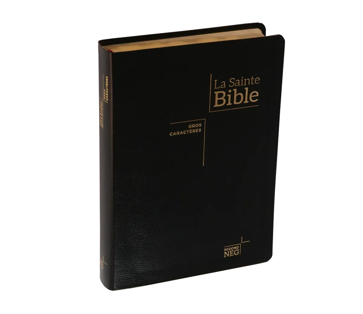 Bible NEG 11899, GC, couv. fibrocuir, tranche or, onglets
