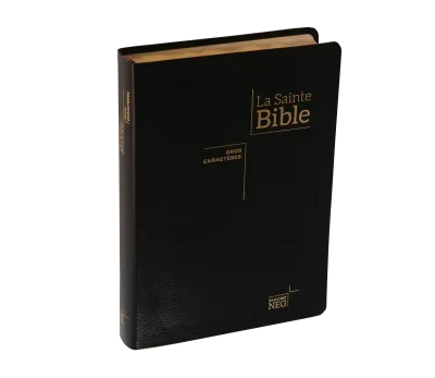 Bible NEG 11899, GC, couv. fibrocuir, tranche or, onglets