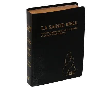 Bible d'étude Segond NEG Scofield, noire tr. or