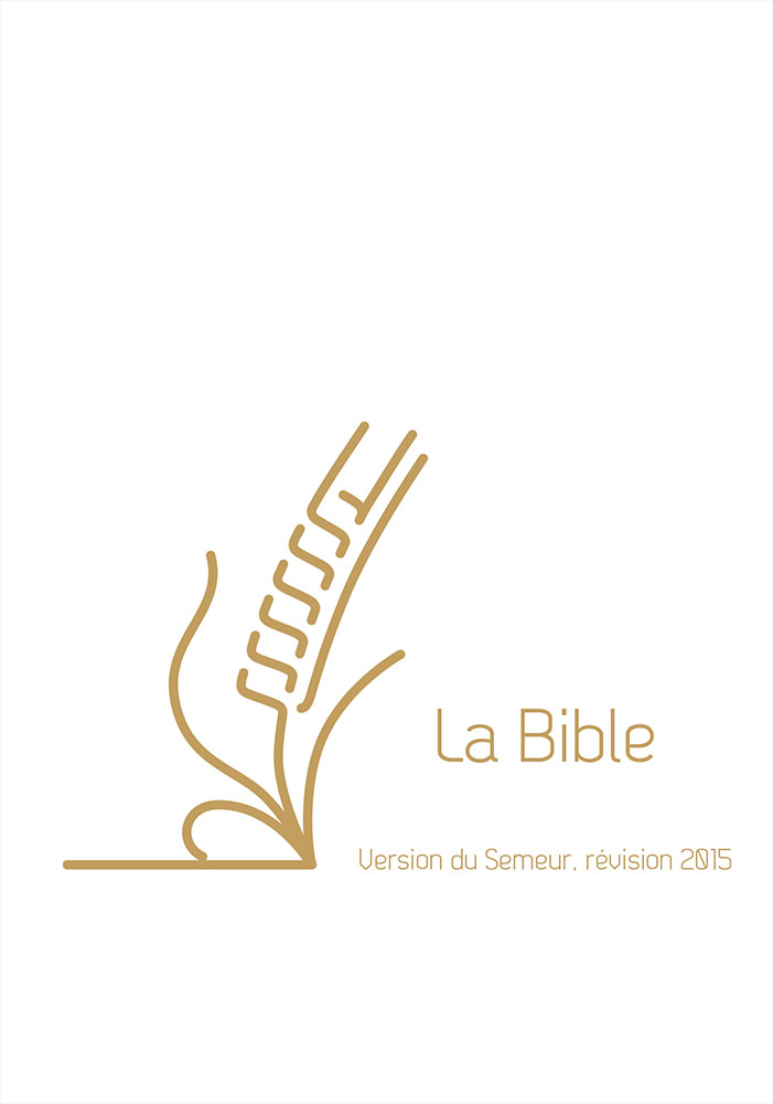 Bible Semeur 2015, textile rigide blanche, tranche dorée