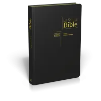 Bible NEG 11899, GC, couv. fibrocuir, tranche or, onglets