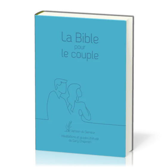 Bible pour le couple, couverture souple bleue