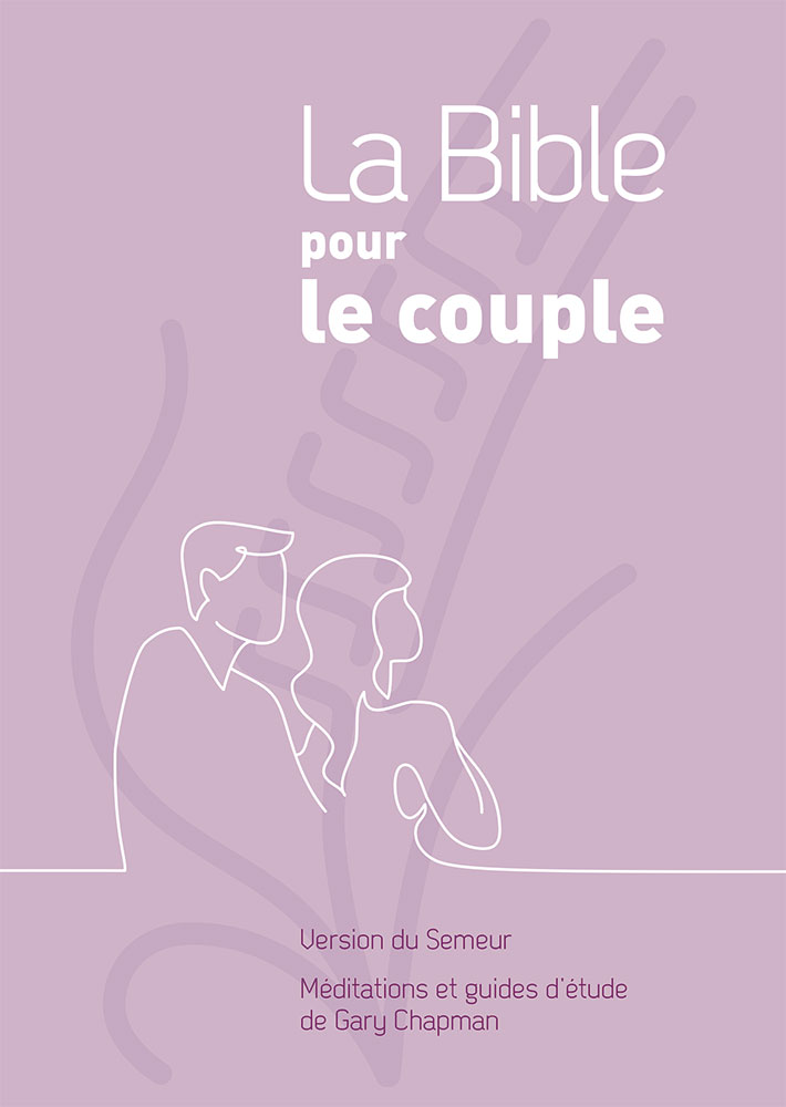 Bible pour le couple, couverture rigide mauve