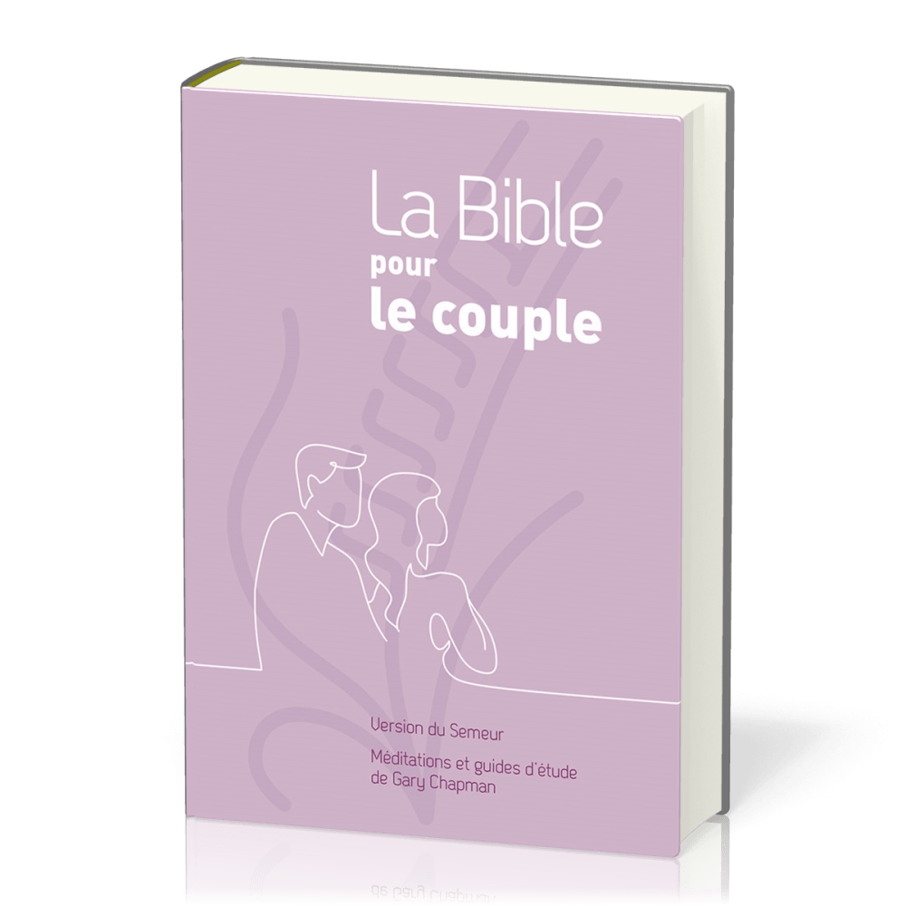 Bible pour le couple, couverture rigide mauve