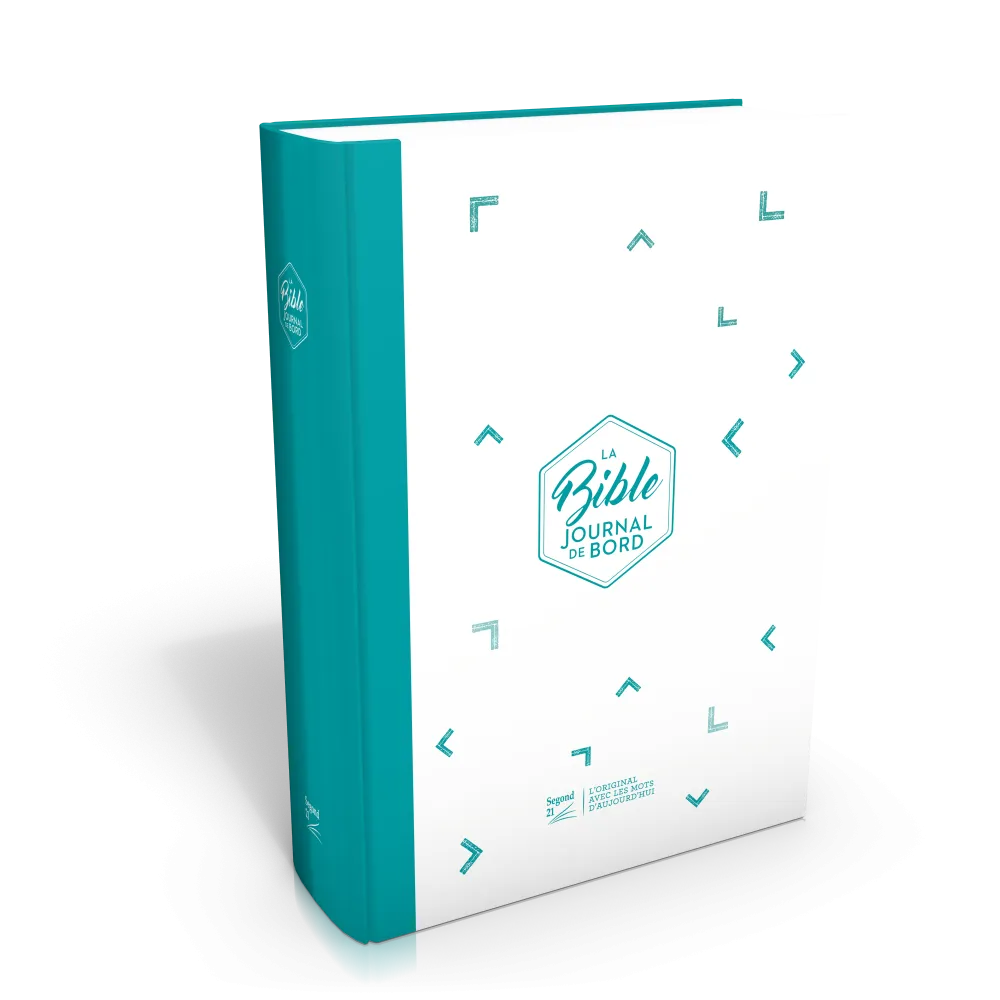 Bible S21 Journal de bord, couverture rigide illustrée bleue