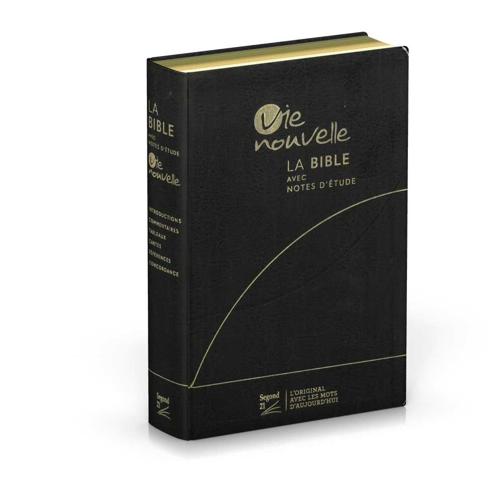 Bible d'étude Vie nouvelle, S21, Noire luxe SG16489