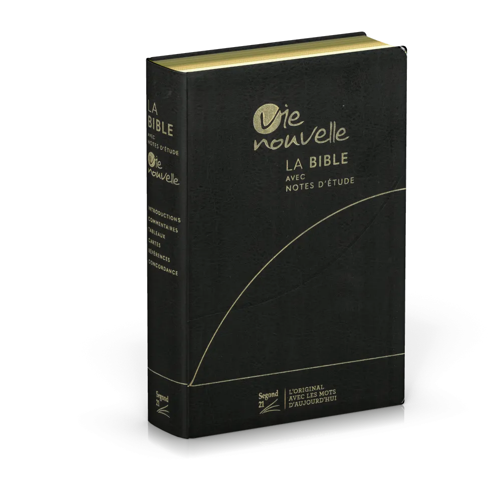 Bible d'étude Vie nouvelle, S21, Noire luxe SG16489