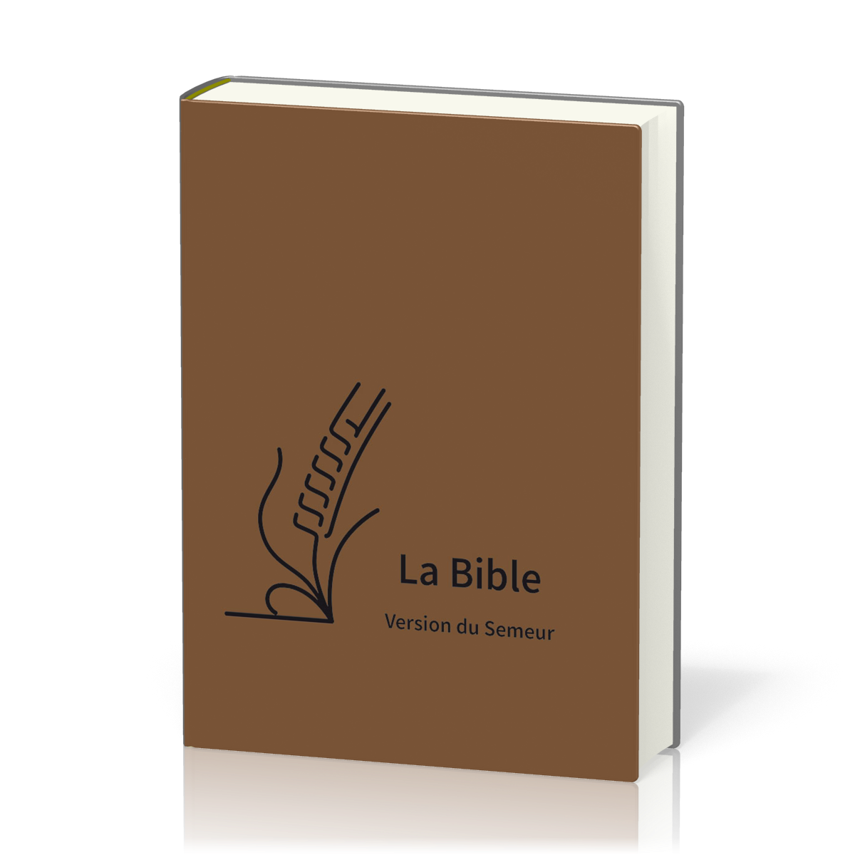 Bible Semeur 2015, semi-souple marron, tranche blanche