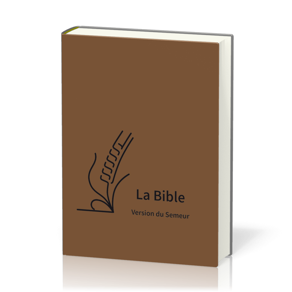 Bible Semeur 2015, semi-souple marron, tranche blanche