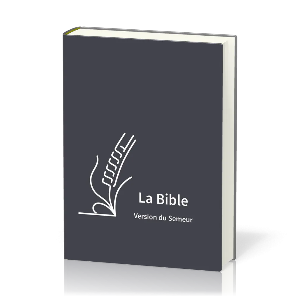 Bible Semeur 2015, semi-souple bleue marine, tranche blanche