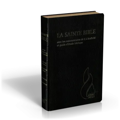 Bible d'étude Segond NEG Scofield, noire tr. or