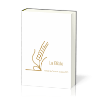 Bible Semeur 2015, textile rigide blanche, tranche dorée