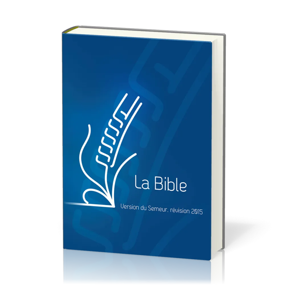 Bible du Semeur 2015, bleu, tranche blanche