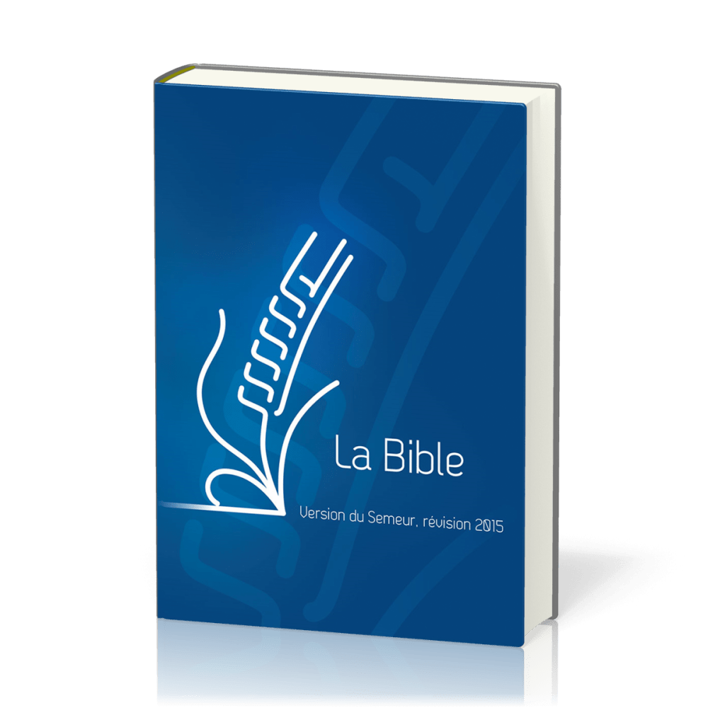 Bible Semeur 2015, bleu, tranche blanche