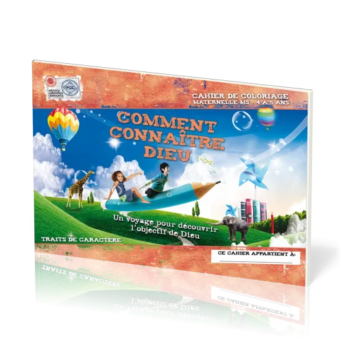 Comment connaître Dieu, 4-5 ans, cahier de coloriage