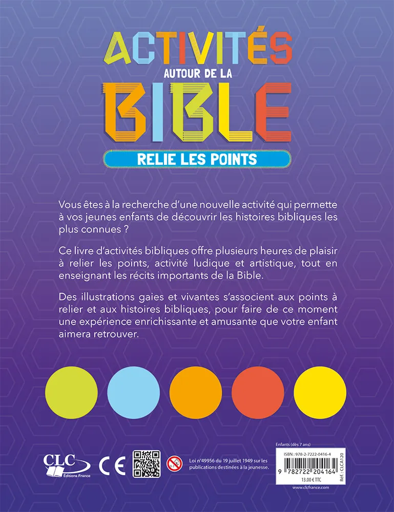 Activités autour de la Bible (bleu)