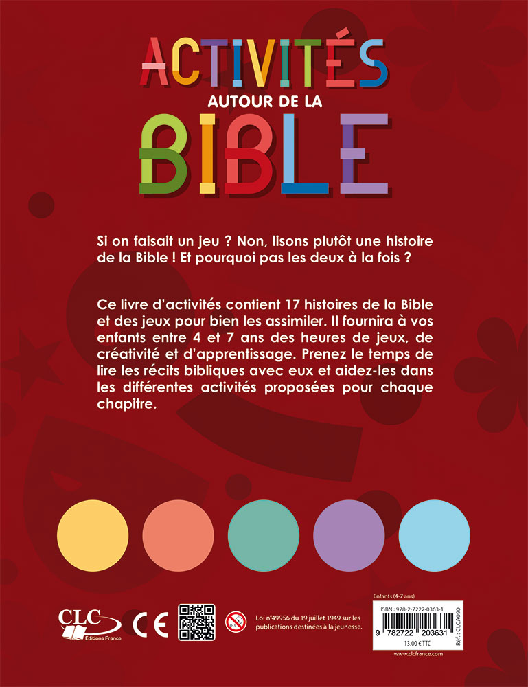 Activités autour de la Bible (rouge)